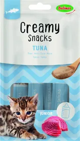 Comparer les prix de BUBIMEX Creamy Snacks Friandise à lécher au thon pour chaton - 4 x 4x15g