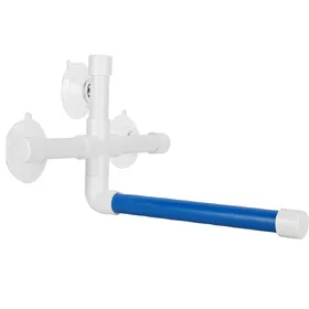 Meilleurs prix pour Perroquets Douche Barre Debout Oiseau de Compagnie Forme Ferme Perchoir avec Ventouse Fournitures de Bain white