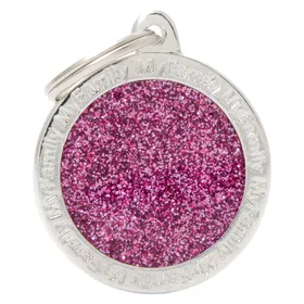 Meilleurs prix pour Myfamily MyFa tegn shine, cirkel stor, rose (Chien), Collier + laisse