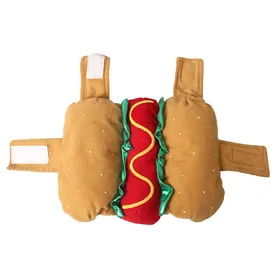 Comparer les prix de Costume d'animal de compagnie amusant en forme de hot-dog Saucisse Teckel Vêtements réglables Chauffant pour chiot Chien Chat Accessoires (as the picture,XXS) beige
