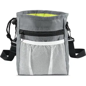 Meilleurs prix pour Pochette à friandises grise (1 pièce) pour chien (gauche et droite) pochette de dressage pour chiens de toutes tailles avec