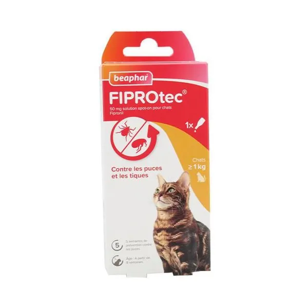 Beaphar Fiprotec Chat Solution Spot-On - 1 Pipettes – photo 2