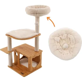 Meilleurs prix pour Coussin rond plateforme supérieure pour Arbre à chat MDF 85cm Zolia - Ø34cm