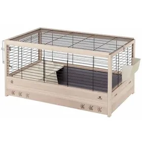 Meilleurs prix pour Ferplast Cage en bois FSC pour lapins ARENA 100, pour cochons d'inde, accessoires inclus