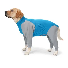 Comparer les prix de Vêtements d'intérieur pour chien Été Élégant Décontracté 4 pattes Respirant Entièrement enveloppant Prévient la perte de poils Pyjama Combinaison pour chien pour la maison M