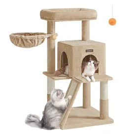 Meilleurs prix pour Arbre à chat avec planche à gratter, Marron Camel