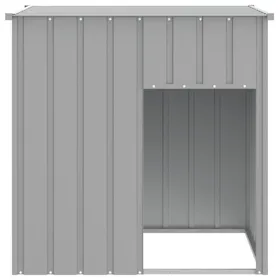 Comparer les prix de Niche pour chien - JIN - 110x103x109 cm - Acier galvanisé - Toit gris clair - Grand animal