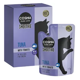 Meilleurs prix pour Cosma Smoothies 6 x 50 g pour chat - thon à la tomate