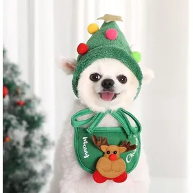 Comparer les prix de Deguisement Chien Noël pour Gros & Petit Chien Chapeau de Noël pour Chien et Chat avec Noeud Papillon Set L A taille L