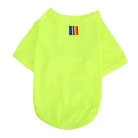 Comparer les prix de Chemise Respirante pour Chien Manches Courtes Extensible Confortable T-Shirt Manches Courtes pour Petits Chiens M(for 4-6.5kg) yellow