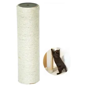 Meilleurs prix pour Poteau de remplacement en sisal naturel - Griffoir pour chat Base en peluche douce - Remplacement facile pour arbres à chat - 40cm