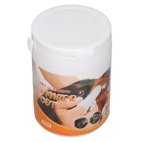Comparer les prix de 50 pièces Lingettes Nettoyantes pour Dents de Chien Massage Sans Irritation Réduit le Tartre Soin Dentaire pour Chiots Lingettes pour Doigts white