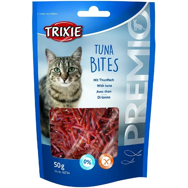 Friandise PREMIO Tuna Bites au thon et au poulet,50 g pour chats. – photo 2