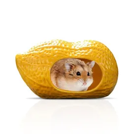 Meilleurs prix pour Maison pour hamster cachette pour hamster maison pour hamster en céramique en forme de cacahuète nid pour hamster