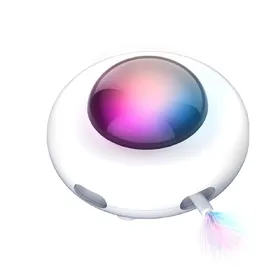 Comparer les prix de Jouet automatique pour chat, jouet électrique intelligent à gravité UFO, baguette à plumes auto-divertissante, jouet pour animaux de compagnie - pour chat blanc
