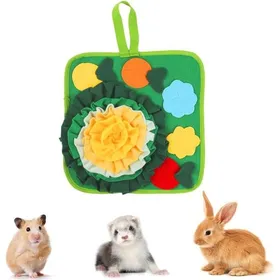 Meilleurs prix pour Tapis à Renifler Lapin 35 X 35 cm Tapis de Fouille Lavable pour Petits Animaux Jouets Interactifs dalimentation pour Chaton Furet