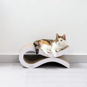 Meilleurs prix pour Griffoir en carton pour chat Zolia Teahupo - 50 x 22 x 21 cm