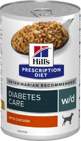 Comparer les prix de Hill's Prescription Diet W/D Canine Boîte 370 Gr