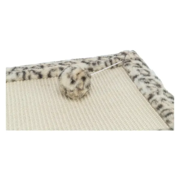 Tapis Grattoir Pour Chats Trixie Leo 55 X 35 Cm Crème Imprimé Léopard Sisal – photo 2