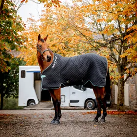 Comparer les prix de Horseware Couverture d'automne - Taille 160 - Noir