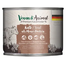 Comparer les prix de Venandi Animal monoprotéine veau nourriture pour chat humide