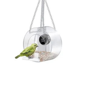 Comparer les prix de [Ande Online] [A-avec caméra] Mangeoire à oiseaux suspendue intelligente dextérieur avec caméra