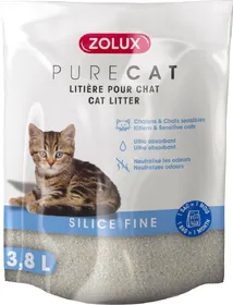 Meilleurs prix pour Litière silice fine Purecat pour chat - Lot de 3x 3,8L