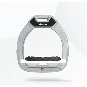 Comparer les prix de Étriers de sécurité d’équitation Incliné Grip Aluminium/Blanc enfant Flex On Safe-On