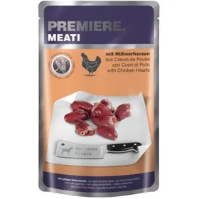 Meilleurs prix pour PREMIERE Meati Pouch Adult Cœur de poulet 5x500 g