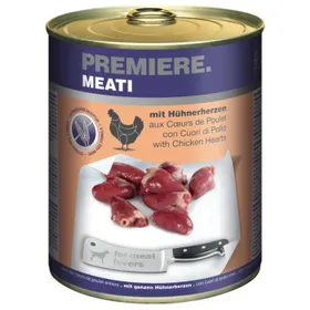Meilleurs prix pour PREMIERE Meati nourriture humide pour chien, Adulte, Cœur de poulet 6x800 g