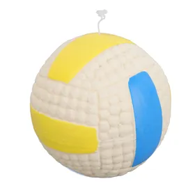 Comparer les prix de Animal de compagnie Drôle Wag Rigole Balle Jouet Interactif Solide pour Chien Jouet Squeaky à Mâcher Nettoyage des Dents Sûr Latex pour L(for 6.5-9kg) beige
