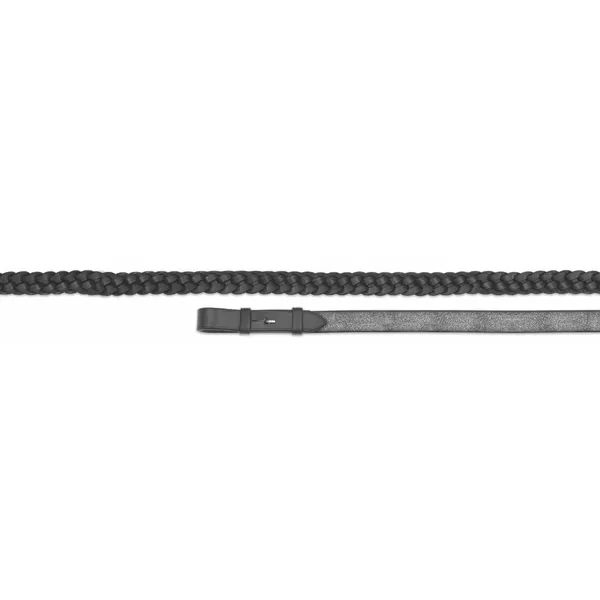 Rênes pour cheval en cuir Velociti Gara Plaited – photo 2