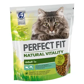 Comparer les prix de Natural Vitality Adult 1+ saumon, poissons blancs Perfect Fit - Croquettes pour chat