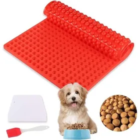 Meilleurs prix pour 468 Cavités Moule Nourriture pour Chien Avec Pinceau et Racloir à Pâte Moule dhémisphère 1.2cm Moule à rouge MOULE A GATEAU