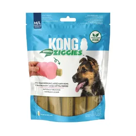 Meilleurs prix pour Lot économique 2x227g taille M/L KONG Ziggies Enhanced Puppy Snacks pour chien