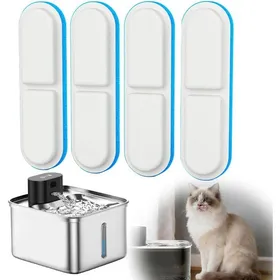 Meilleurs prix pour 4 pcs Filtre Fontaine Eau Chat de Re Cinq Système de Filtration avec Résine Et Charbon Actif pour Lesolph Fontaine FILTRE A AIR