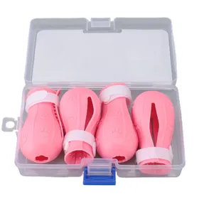 Meilleurs prix pour 4pcs Couvre-pieds en Silicone pour Chat Anti-dérapant Bottes pour Chat Couvre-pieds Multifonctionnel pour Douche Chat Chat Doux