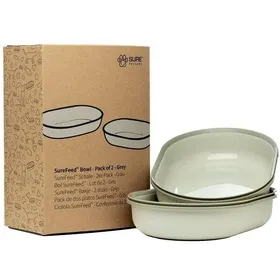 Meilleurs prix pour Surefeed Distributeur de nourriture à puce électronique pour chien et chat - accessoires : 2 bols de remplacement, 400 ml, gris