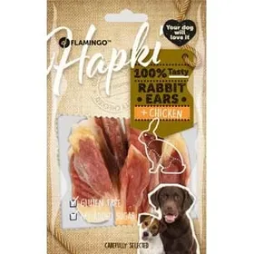 Comparer les prix de Friandise pour chien HAPKI Oreilles de lapin - Sans sucre et sans gluten - Lot de 6x Oreille de lapin - canard - 85g