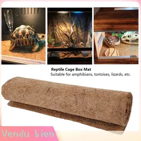 Comparer les prix de Garosa Tapis en fibre de noix de coco Tapis de Fond de Tapis en Fibre de Coco pour Reptiles Lézards animalerie figurine