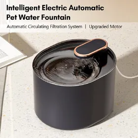 Comparer les prix de Fontaine à Eau Automatique Électrique Intelligente pour Animaux de Compagnie Faible Bruit Distributeur d'Eau avec 3 Litres 101 OZ Grande Capacité pour Chats Petits Chiens black