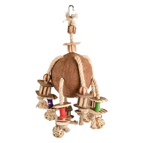 Meilleurs prix pour FLAMINGO Jouet pour oiseaux Sully perroquet Noix de coco BBQ 42 cm