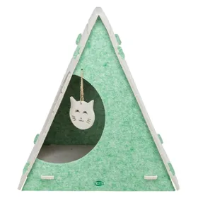 Meilleurs prix pour Trixie Lucy, legowisko - jaskinia, dla kota, piaskowy/zielony, filc, trójkątna, 46 × 50 × 38 cm (Chat), Panier pour chien + chat