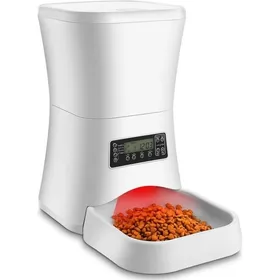 Meilleurs prix pour Sailnovo Distributeur Automatique de Nourriture 7L / Distributeur de Croquettes Pour Chats et Chiens, Blanc