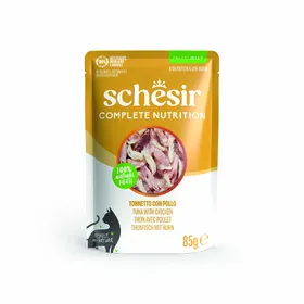 Comparer les prix de Schesir en gelée thon, poulet en gelée - Pâtée pour chat