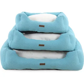 Comparer les prix de Panier en chenille pour chien Zolia Buddy - Bleu - 47x37x17cm