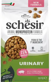 Comparer les prix de SCHESIR croquettes Animal Monoprotein Formula Urinary Jambon pour chat - 1.5kg
