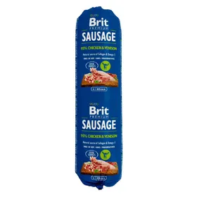 Comparer les prix de 12x 800g Sausage poulet & gibier Brit nourriture humide pour chiens