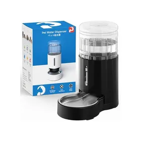 Comparer les prix de Fontaine à Eau pour Chats avec Bol en Acier Inoxydable 4 l Distributeur Automatique Ultra Silencieux sans électricité