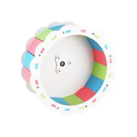 Meilleurs prix pour Roue de Hamster Silencieuse Forme Tournesol PVC Assemblage par Vis Roue de Course pour Animal de Compagnie Hamster de Sport 19cm/7.5in bleu